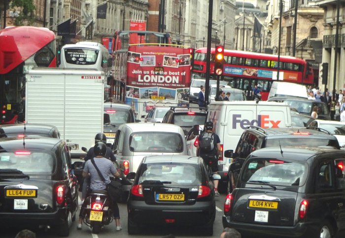 London traffic pollution